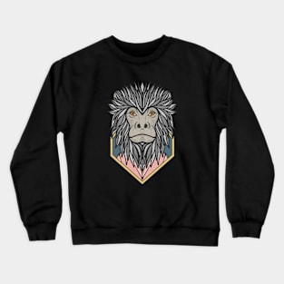 Black Howler Monkey Crewneck Sweatshirt